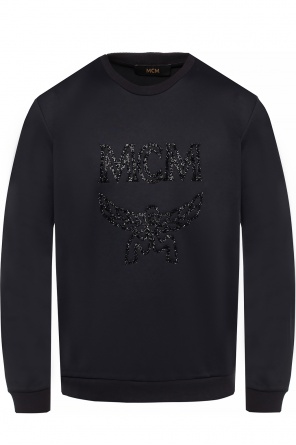 Sweatshirt with encrusted logo, zdjęcie 1 Sweatshirt with encrusted logo od MCM